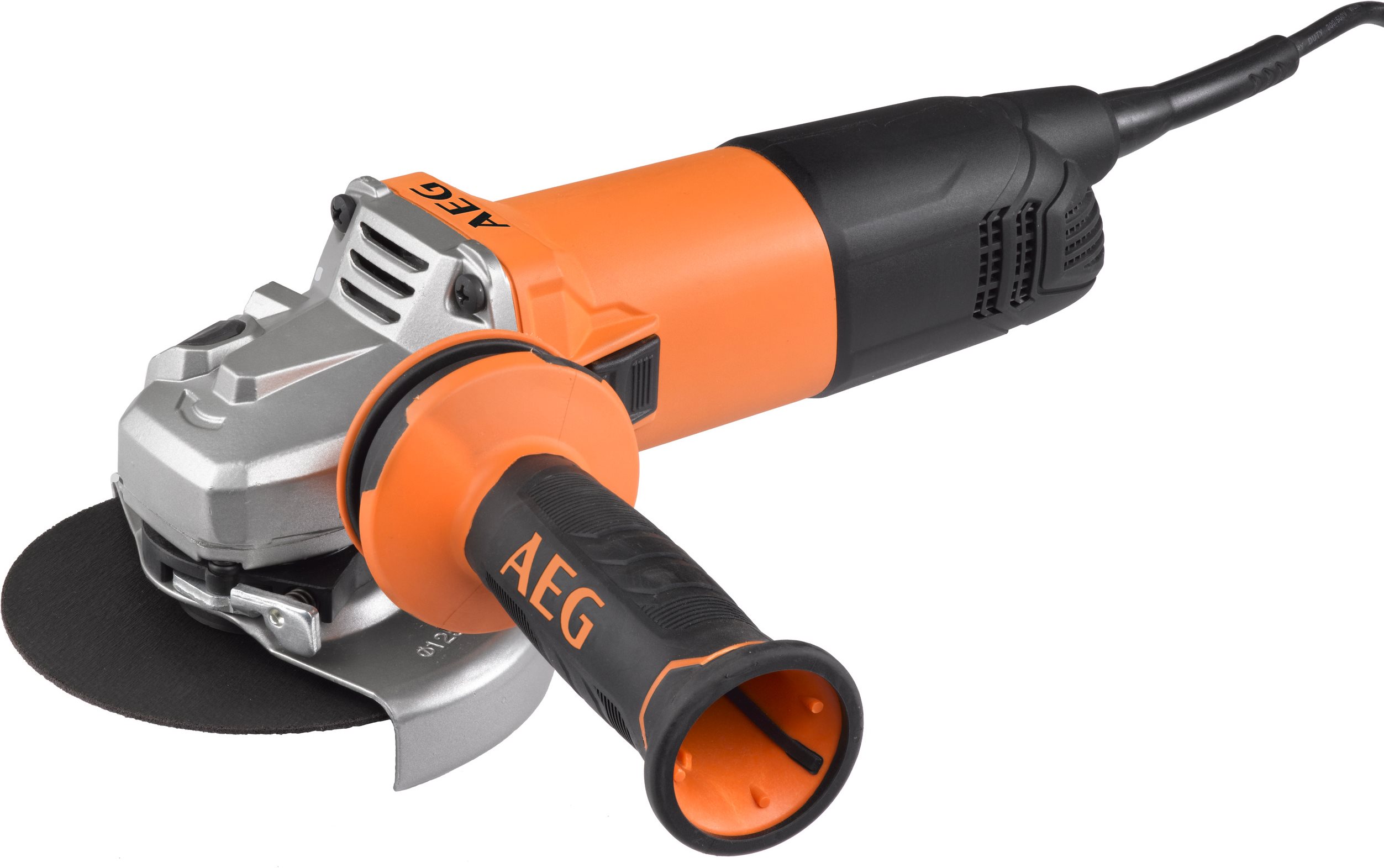 AEG 18V FUSION 125mm Paddle Switch Angle Grinder (A18FSAG1250) in action 